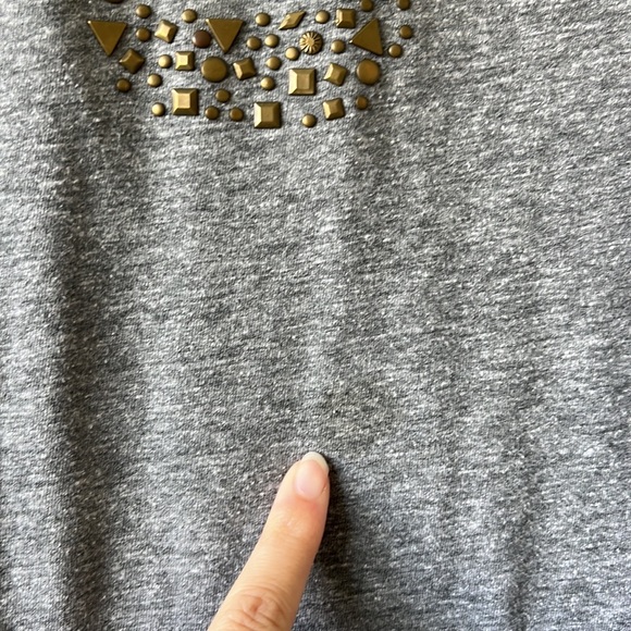 Lucky Brand Gold Stud Skull Tank - Size Medium - Picture 4 of 5